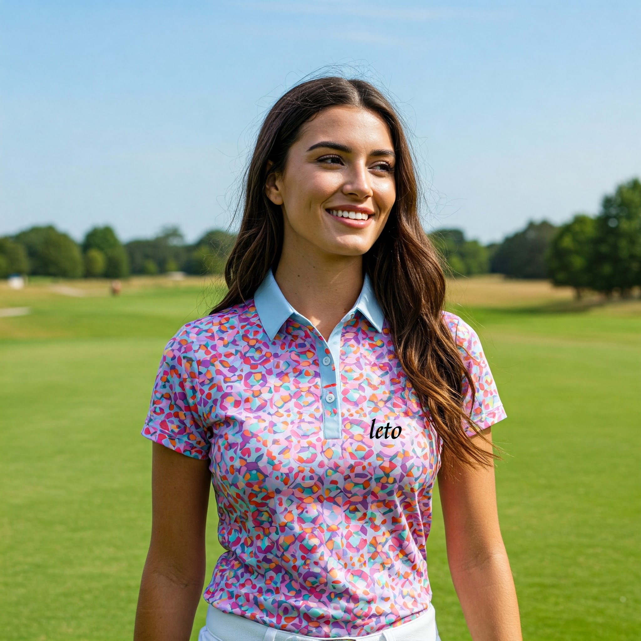 Trendy private label golf fashion featuring custom designs, logos, and sustainable materials for exclusive and modern collections