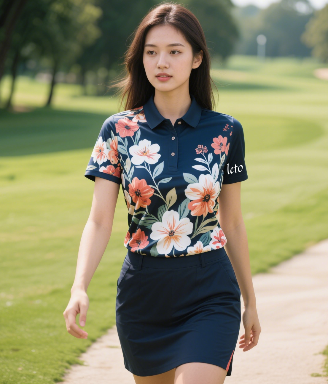 Unveiling the Charm: Printed Sublimated Floral Golf Polo Designs