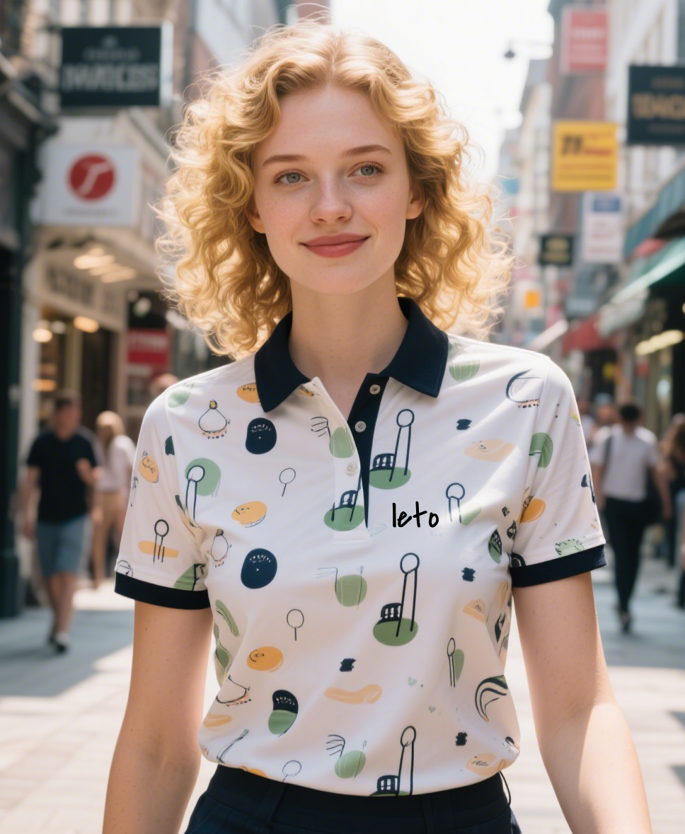  Golf shirts with creative and fun patterns or text designs add vitality and fun to golf enthusiasts and show their unique personality