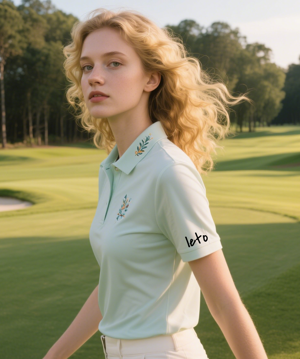 The role of craftsmanship in golf apparel design, featuring precise stitching, premium materials, and elegant styles