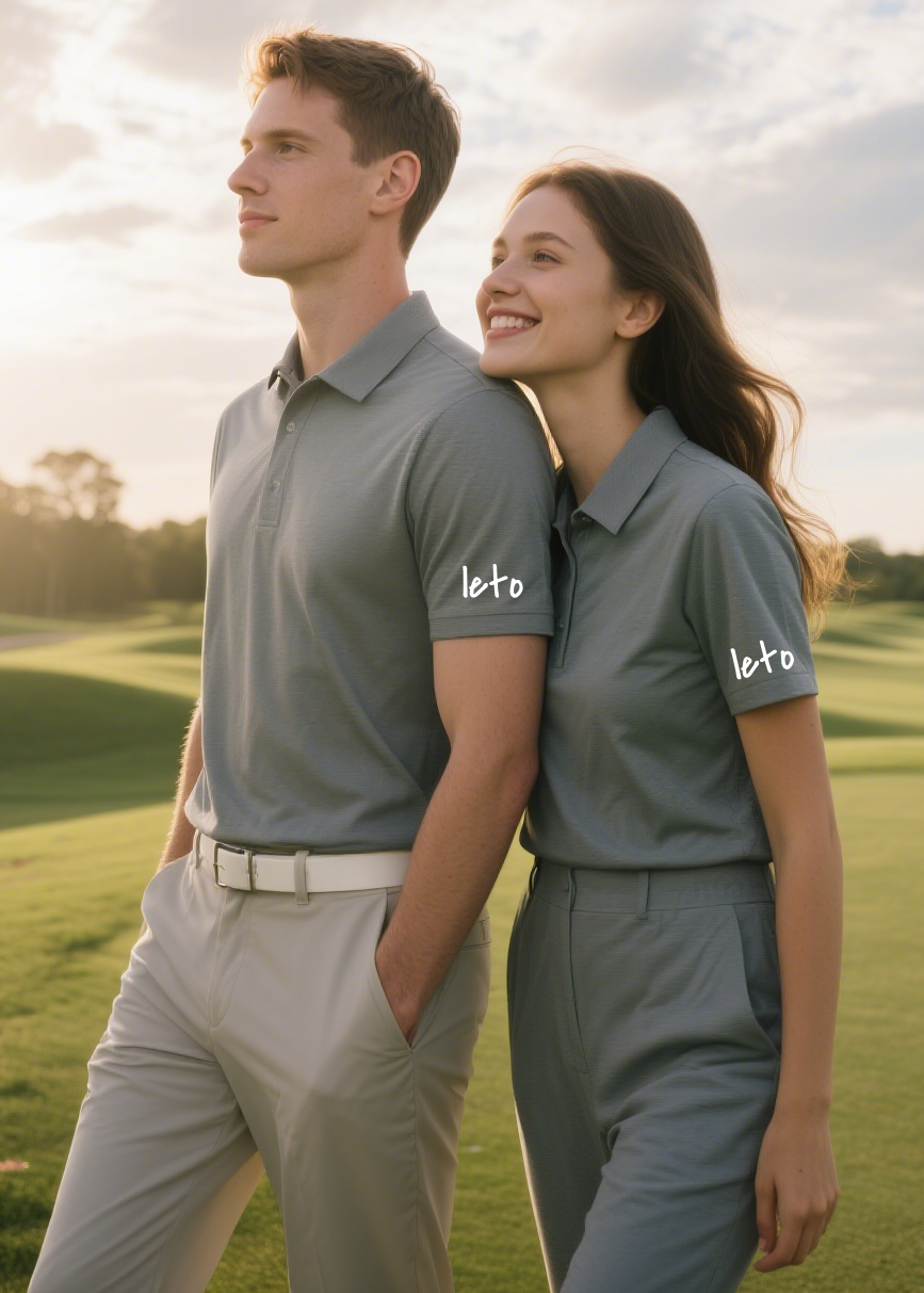 The evolution of couples golf fashion, showcasing classic vintage outfits to modern performance-driven styles