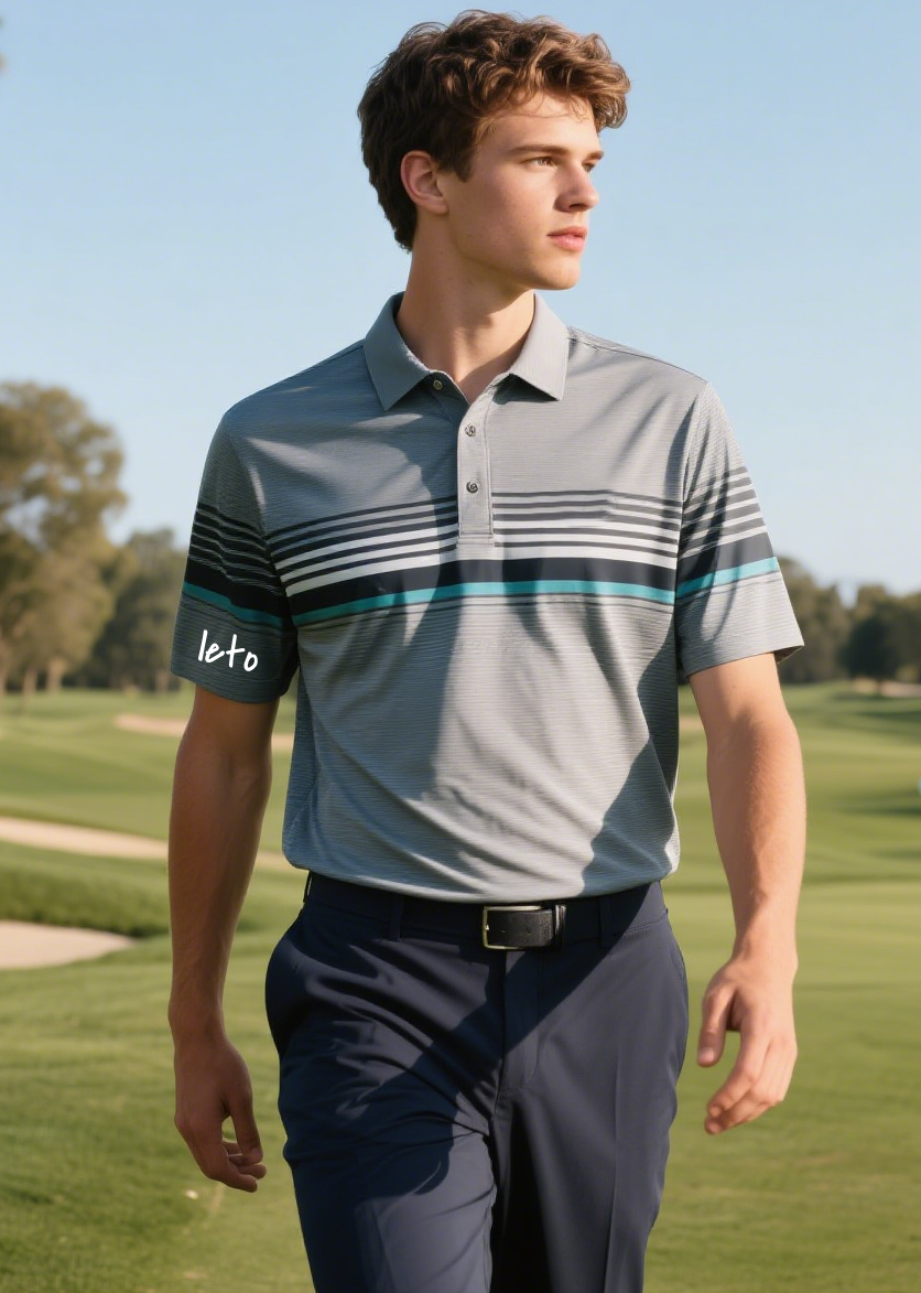 An elegant country club uniform redesign featuring a tailored blazer, crisp white shirt, and breathable slacks for a professional yet stylish look. Perfect for both staff and member