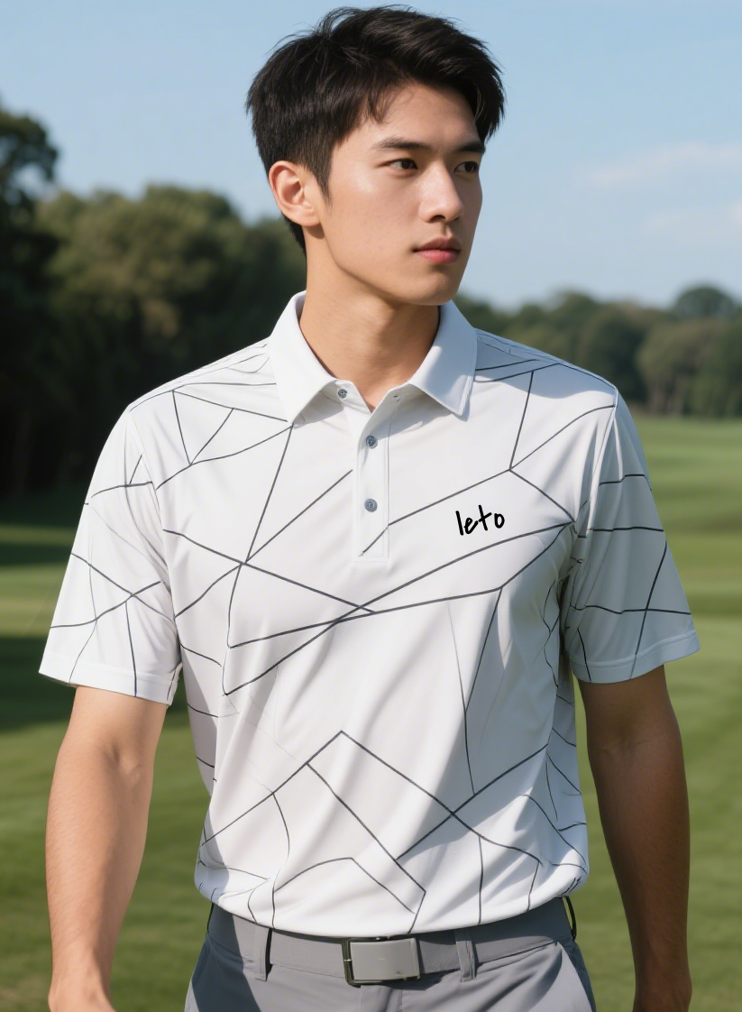 Sustainable golf apparel made with eco-friendly fabrics, combining style, performance, and environmental care.