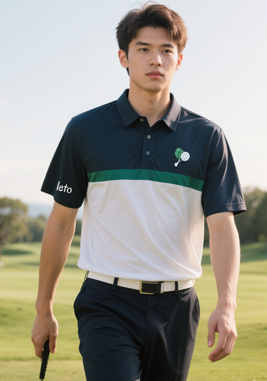 Custom golf wear solutions featuring tailored designs, logos, embroidery, and personalized color schemes for unique style on the course.