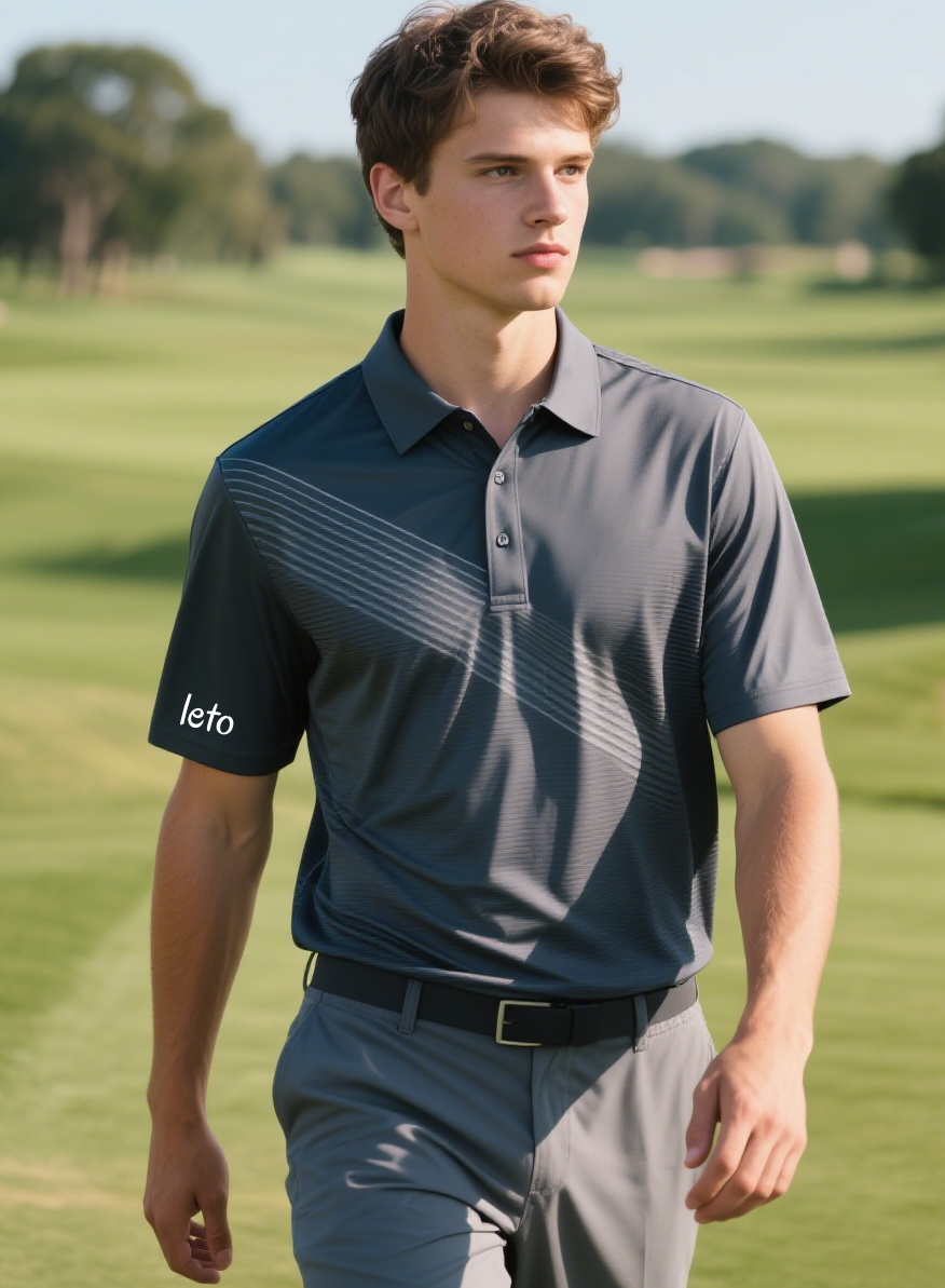 A collection of bespoke golf wear featuring personalized designs and tailored fits, crafted for golfers seeking luxury and individuality.