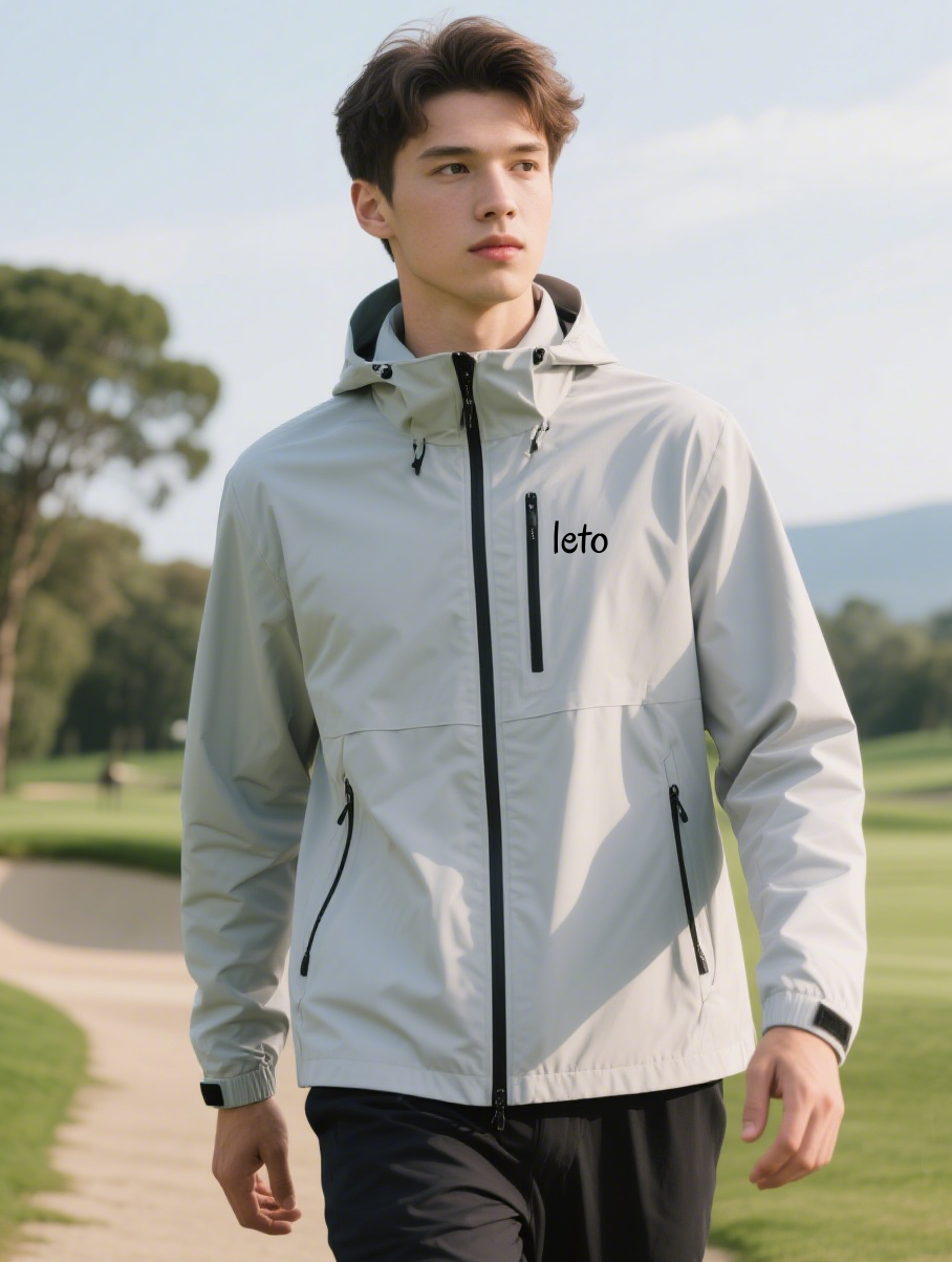 Innovative and future-forward golf clothing featuring smart fabrics, sleek designs, and sustainable technology for modern golfers.