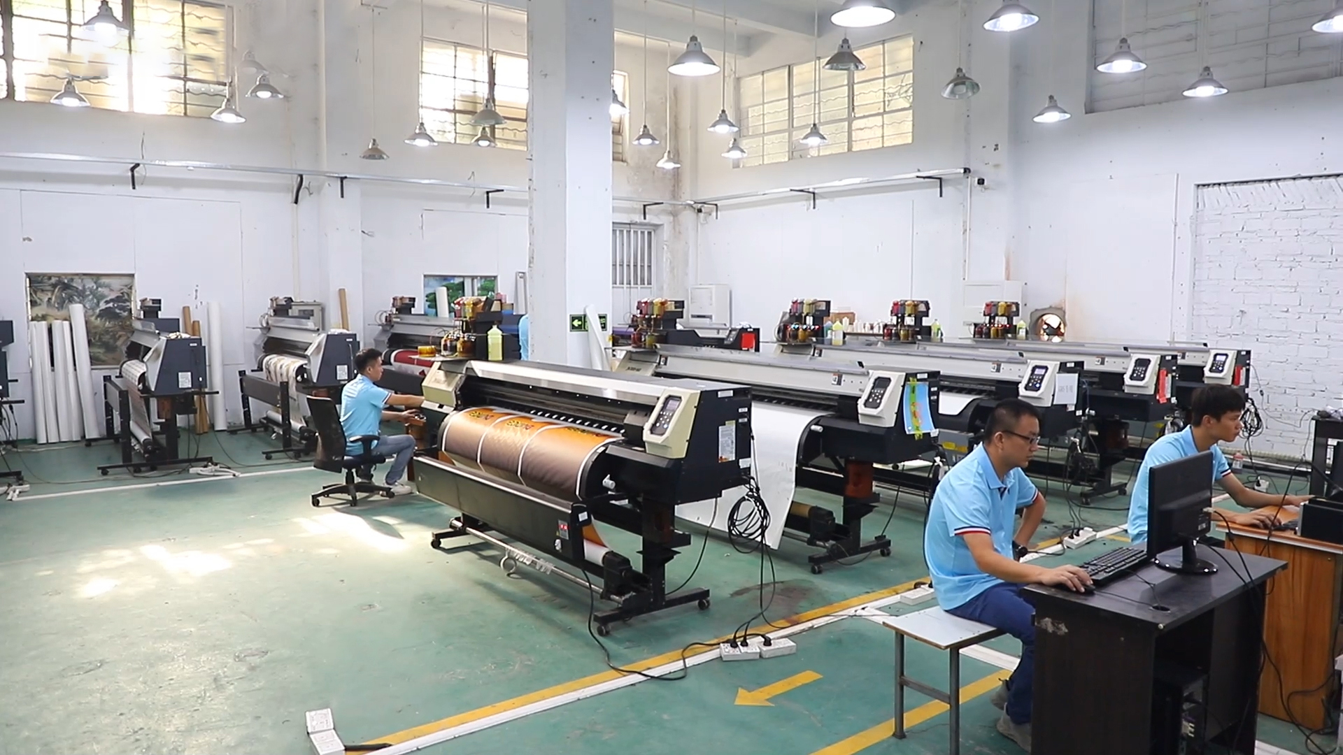 In-house printing and embroidery facility providing high-quality, customized apparel and branding solutions with quick delivery.