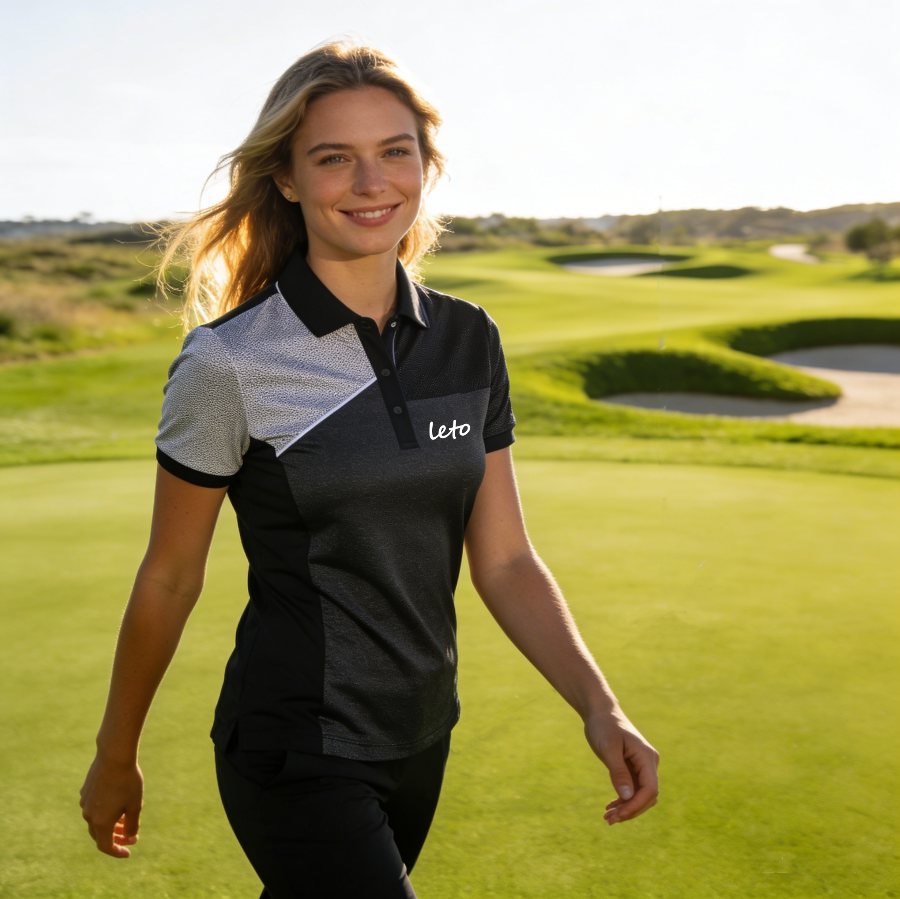 Fashion-performance fusion golf apparel combining stylish designs and high-tech fabrics, perfect for golfers who value style and functionality